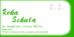 reka sikula business card